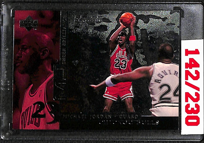 Lot of 4 1999 Upper Deck Black Diamond Michael Jordan Inserts (All Numbered Short Prints)